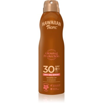 Hawaiian Tropic Glowing Protection Dry Oil Spray Spray de ulei uscat de bronzat SPF 30 - imagine 2